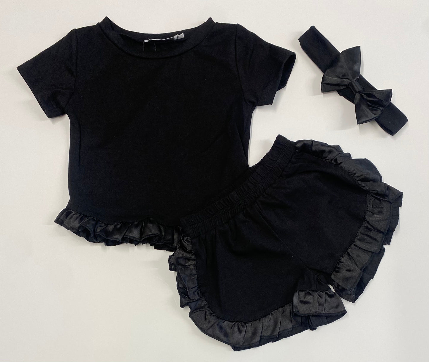 Girls black 3pc set