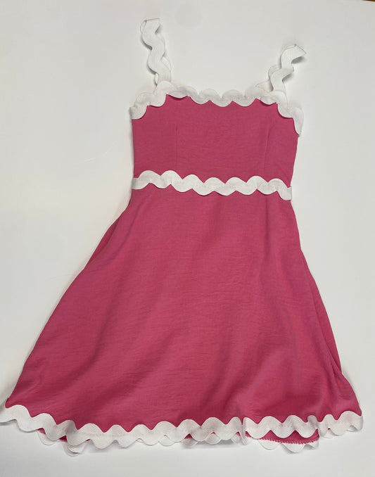 Bright pink summer dress