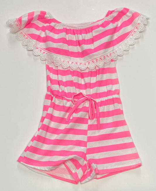 Bright pink summer playsuit