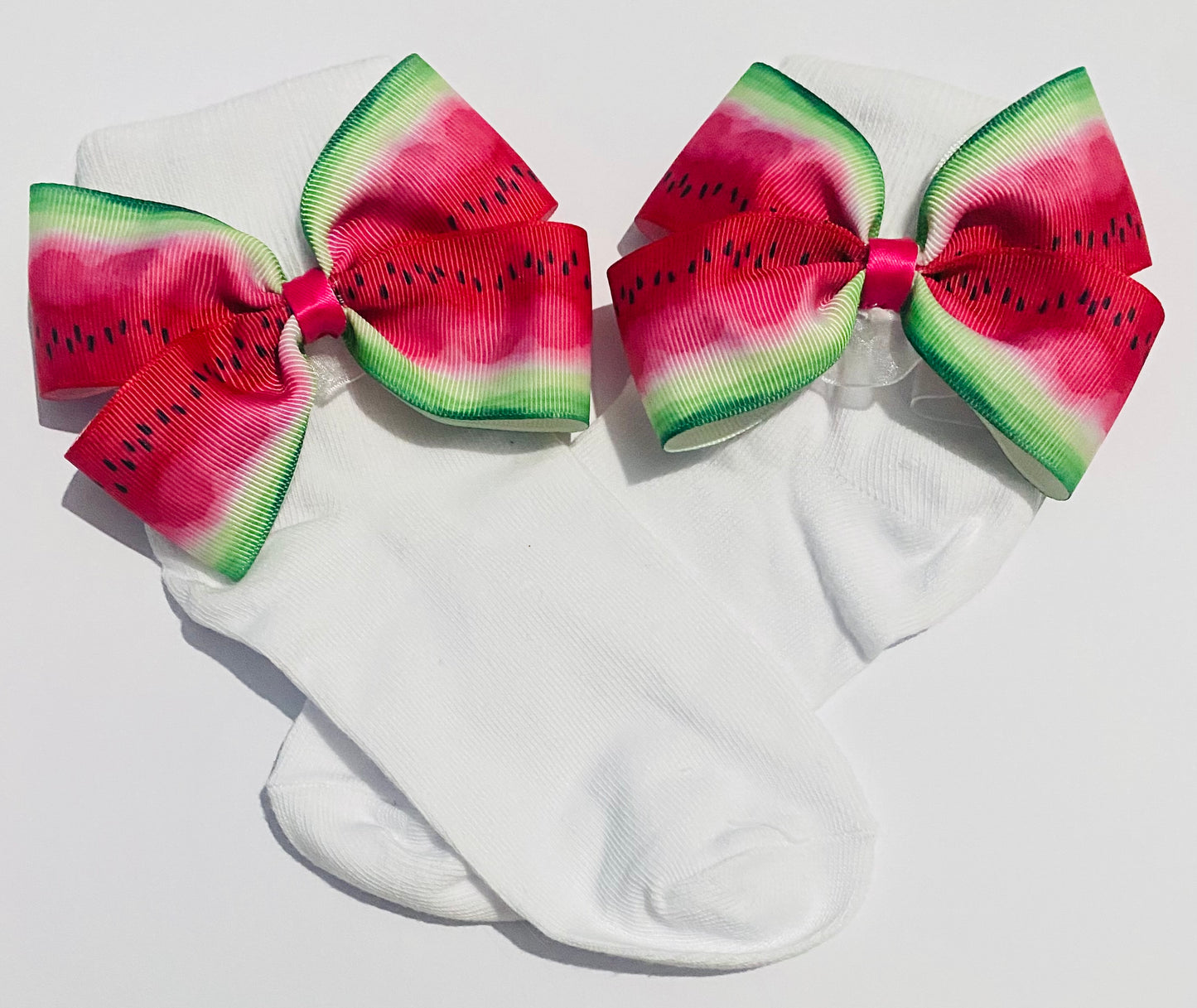 Bow socks - Watermelon