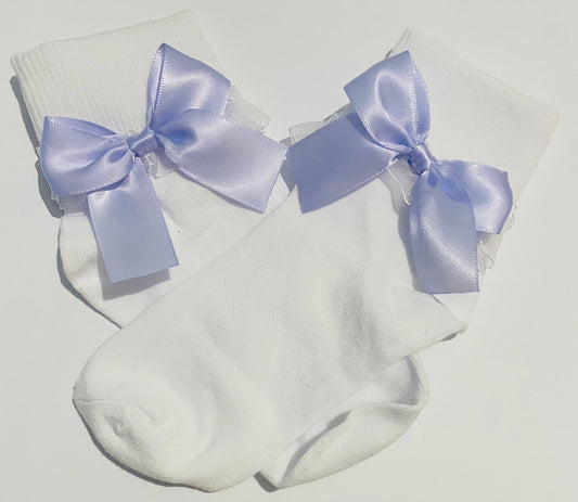 Bow socks - lilac