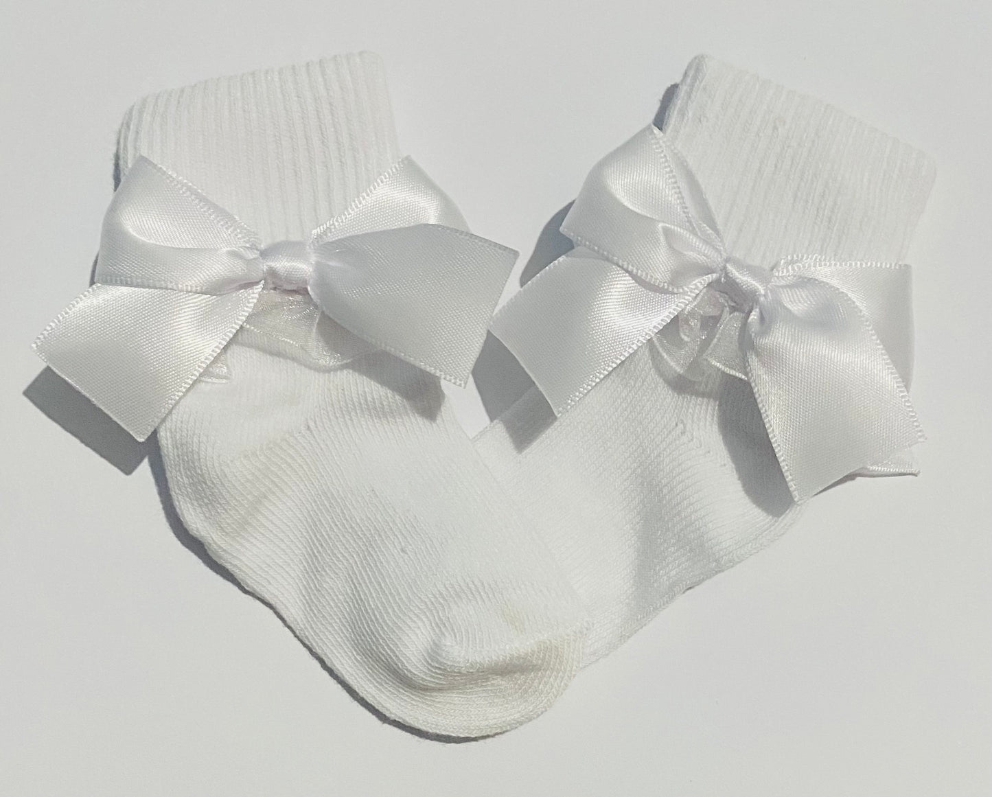 Bow socks - White