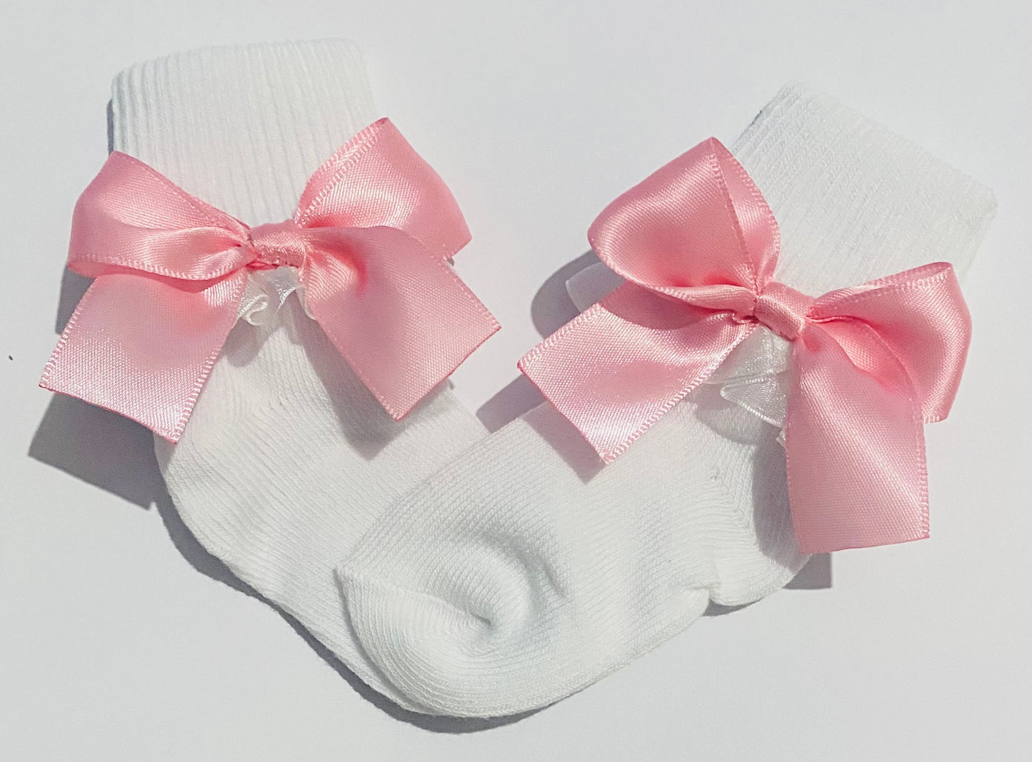 Bow socks - pink