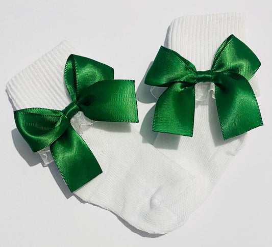 Bow socks - Green