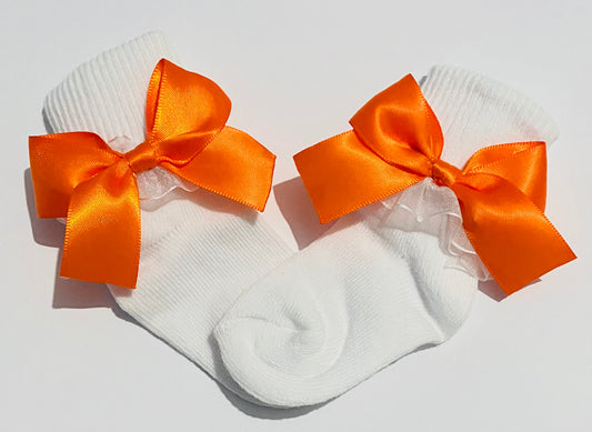 Bow socks - Orange